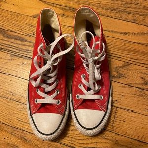 Red High-Top Converse